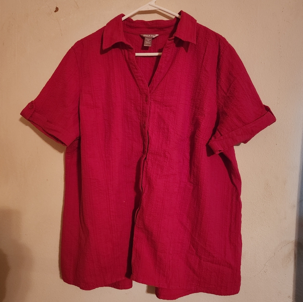Red White Stag size 2X button up shirt